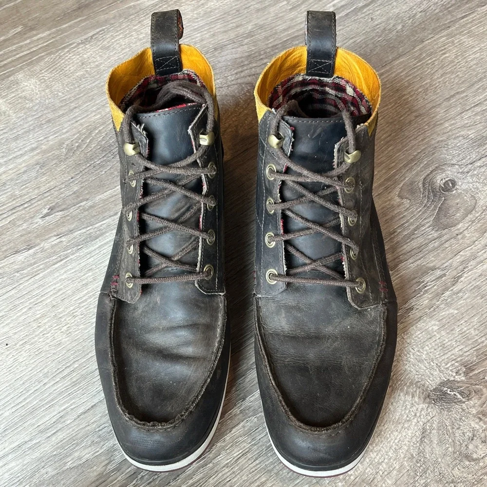 Tretorn Walden Chukka Moc Toe‎ Boots Brown Leather Mens 11 UK 10 EU 44.5